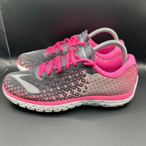 Brooks Pure Flow 5 1202071B688 Women 8 Running Shoes Black Pink Athletic Sneaker